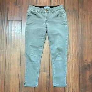 Wit & Wisdom Women's green Skinny Jeans elastic waist size 0P petite